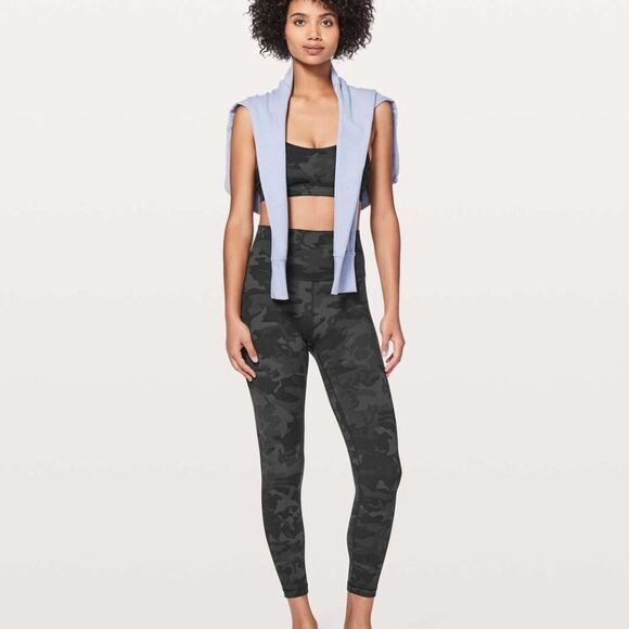 Lululemon Align Pant II *25" Incognito Camo Multi Grey (First Release) Size 4 - Picture 1 of 8